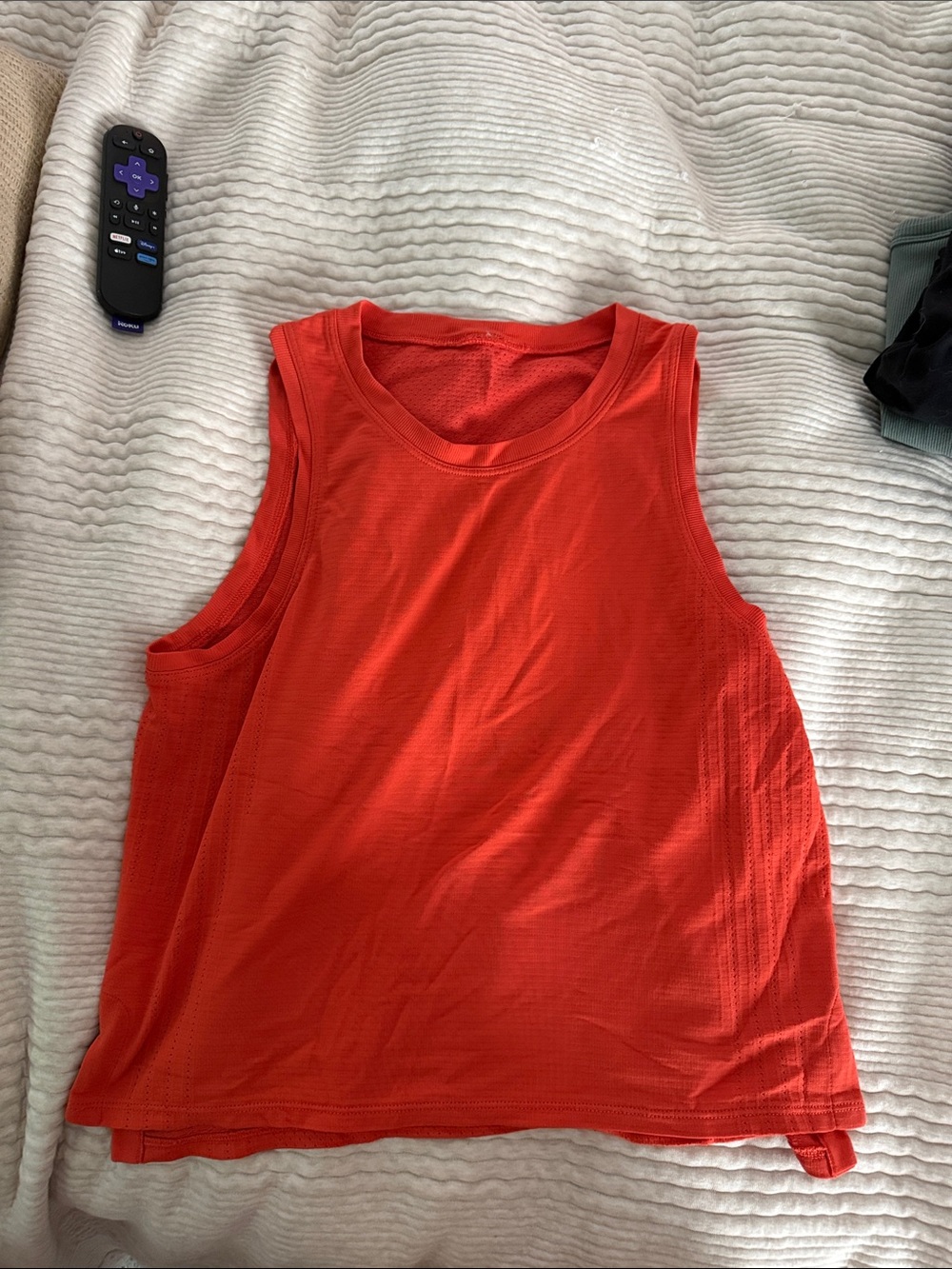 Lululemon Orange Sleeveless Athletic Tank Top size 4